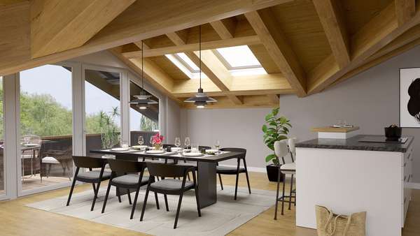 Visualisierung - Dachgeschosswohnung in 82467 Garmisch-Partenkirchen mit 139m² kaufen