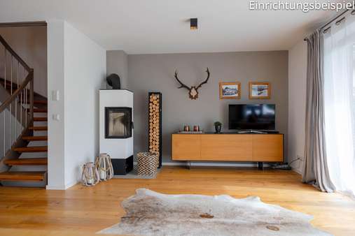 Wohnzimmer - Doppelhaushälfte in 82467 Garmisch-Partenkirchen mit 127m² kaufen