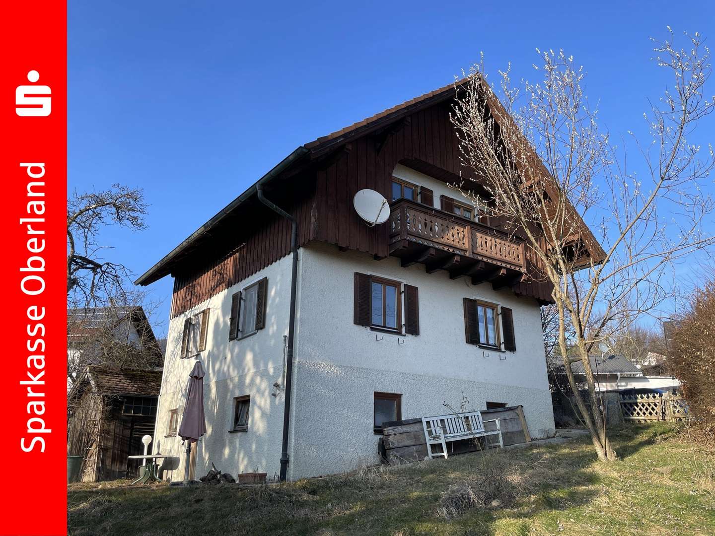 Süd-/Westansicht - Einfamilienhaus in 82383 Hohenpeißenberg mit 81m² kaufen