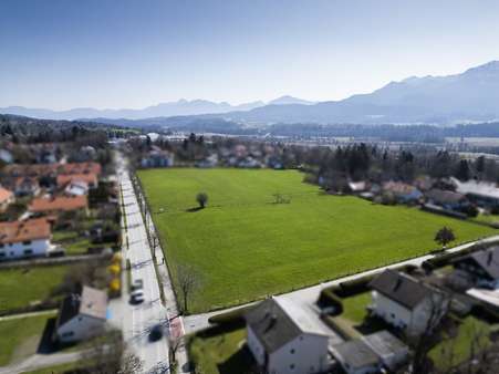 Drohnenaufnahme nach Osten - Zweifamilienhaus in 82418 Murnau mit 152m² kaufen