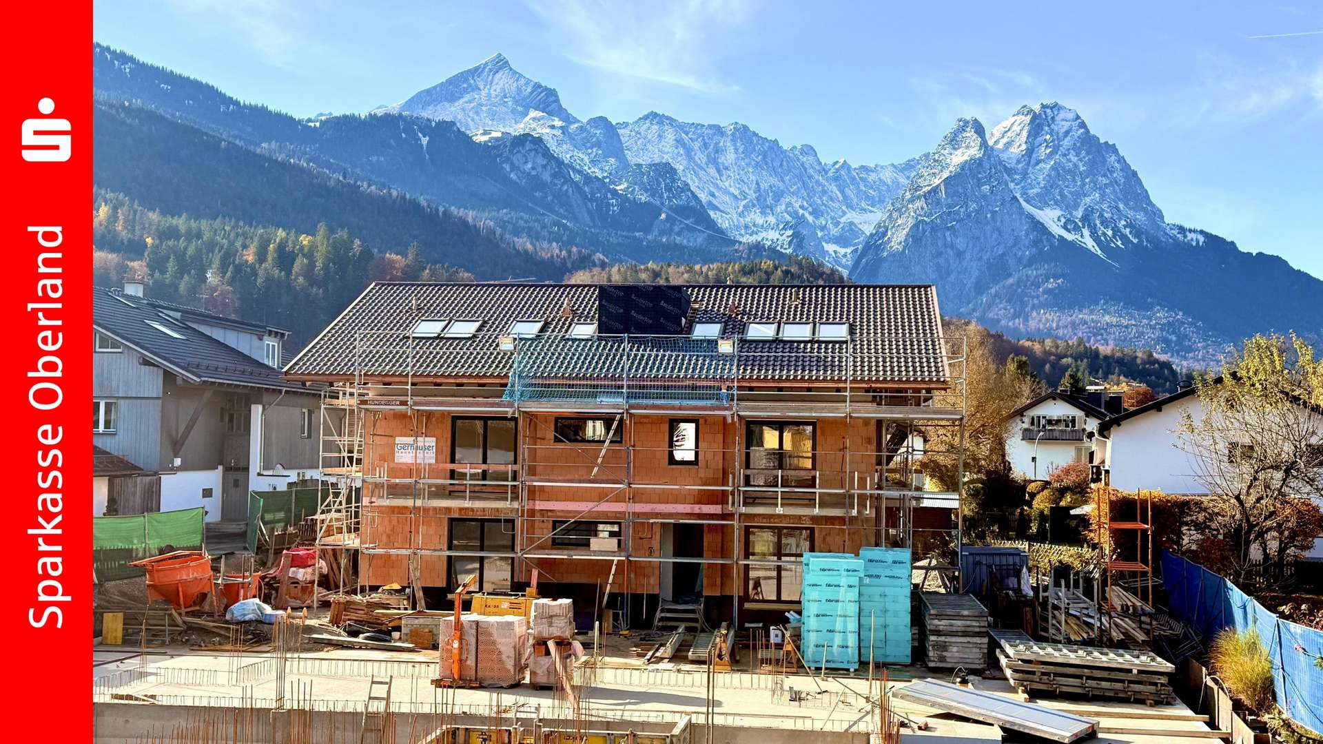 Hausansicht Haus B Hausansicht Haus B - Erdgeschosswohnung in 82467 Garmisch-Partenkirchen mit 108m² kaufen