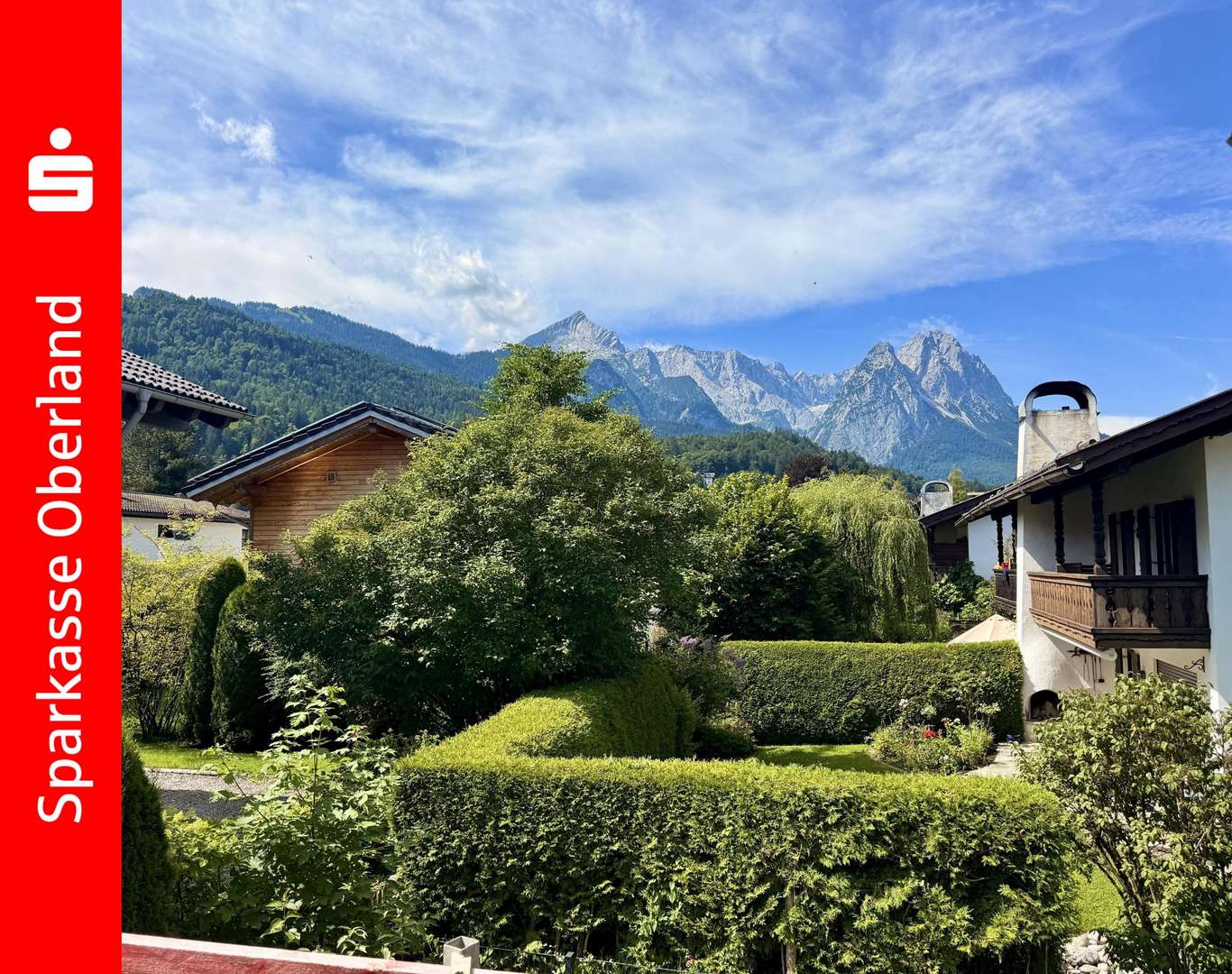 Ausblick vom Balkon Ausblick vom Balkon - Etagenwohnung in 82467 Garmisch-Partenkirchen mit 101m² kaufen