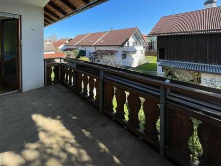 Ausblick Balkon - Doppelhaushälfte in 82399 Raisting mit 160m² kaufen