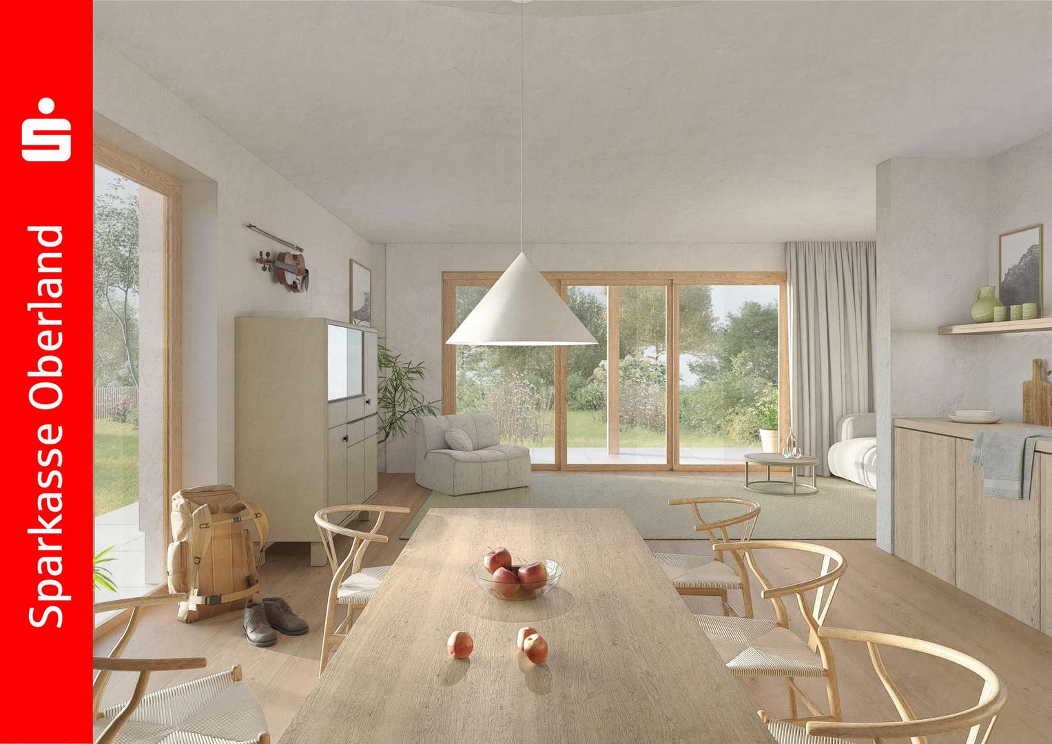 Wohnbeispiel Visualisierung - Maisonette-Wohnung in 82481 Mittenwald mit 126m² kaufen