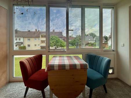 verglaster Balkon verglaster Balkon - Maisonette-Wohnung in 86956 Schongau mit 98m² kaufen