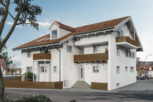 Ostansicht (Rendering) - Mehrfamilienhaus in 82380 Peißenberg mit 335m² kaufen