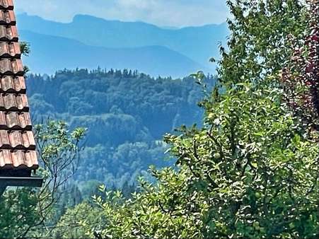 Blick auf die Berge vor Grdst. - Grundstück in 82383 Hohenpeißenberg mit 508m² kaufen