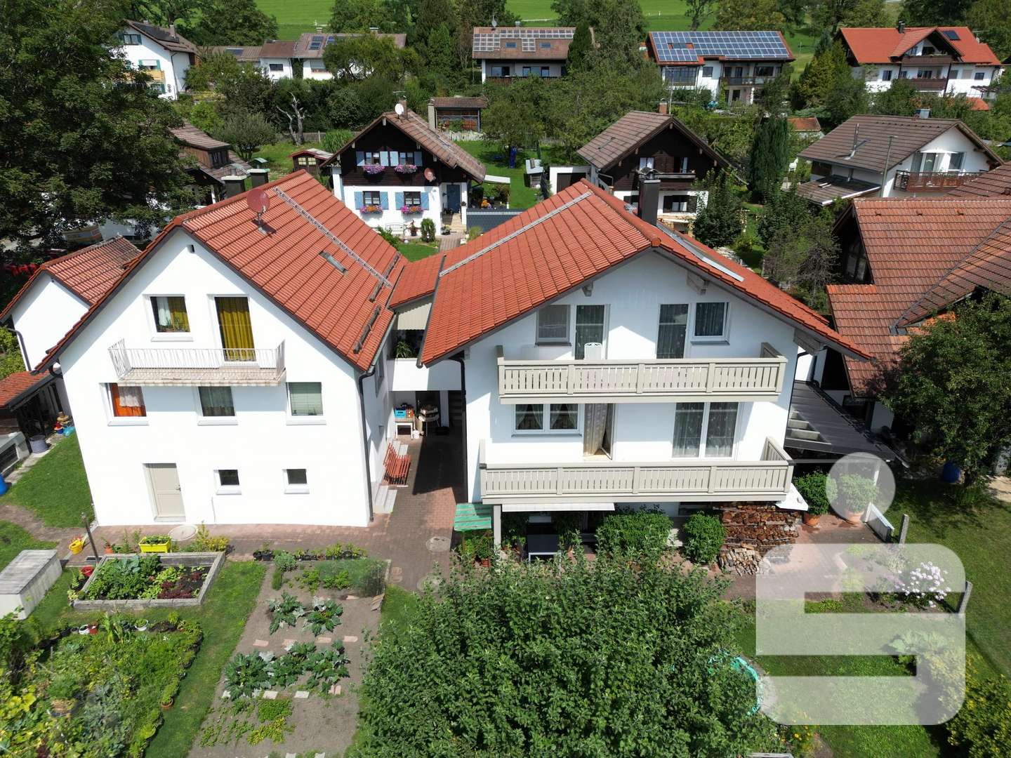 Südansicht - Zweifamilienhaus in 82383 Hohenpeißenberg mit 255m² kaufen
