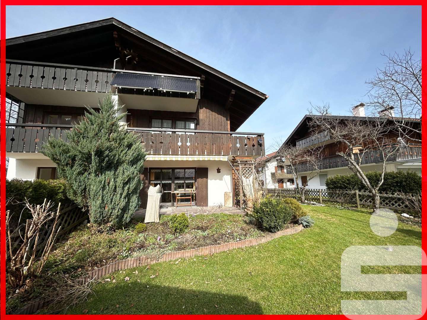 Hausansicht - Doppelhaushälfte in 82487 Oberammergau mit 128m² kaufen
