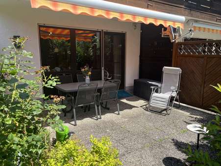 Terrasse - Erdgeschosswohnung in 82496 Oberau mit 83m² kaufen