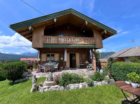 Hausansicht - Einfamilienhaus in 82494 Krün mit 120m² kaufen