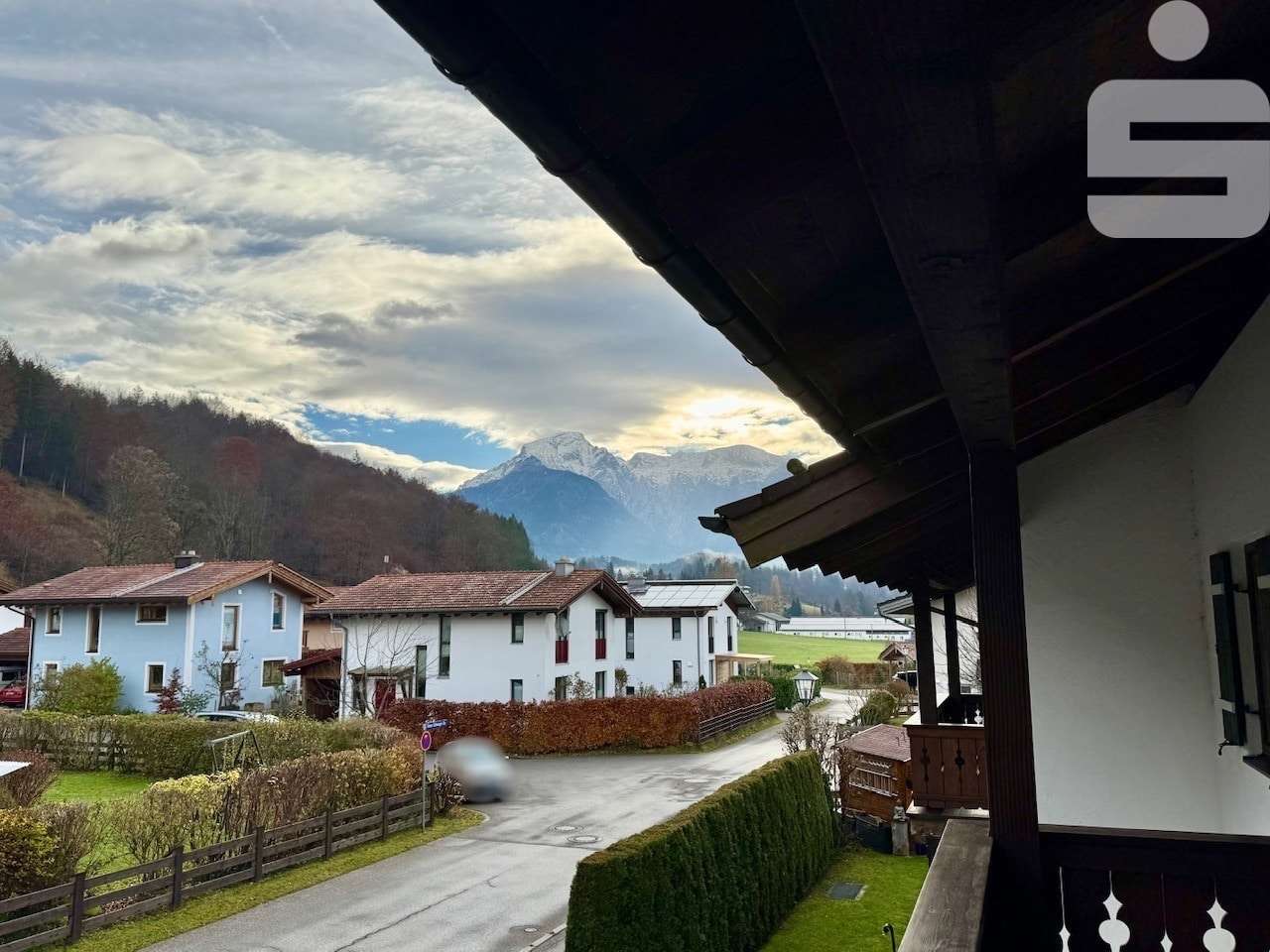 Blick vom Balkon gen Osten Blick vom Balkon gen Osten - Etagenwohnung in 83483 Bischofswiesen mit 67m² kaufen