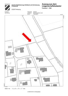 Lageplan - Grundstück in 83416 Saaldorf-Surheim mit 1500m² kaufen