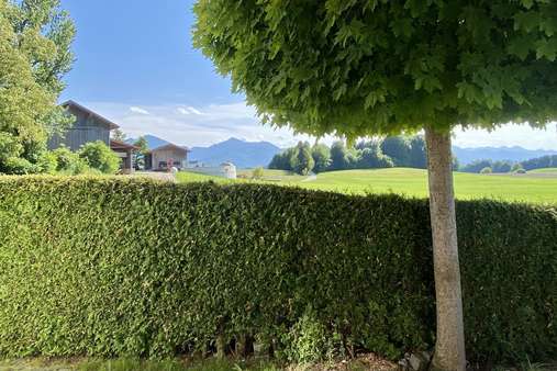 Ausblick auf Terrasse Ausblick auf Terrasse - Einfamilienhaus in 83278 Traunstein mit 124m² kaufen