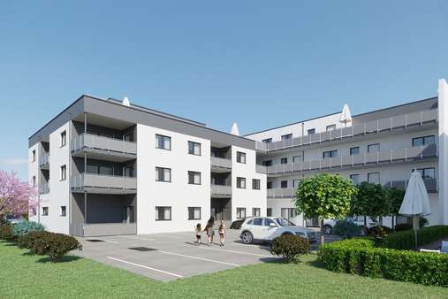 Süd-Ost-Ansicht - Etagenwohnung in 83301 Traunreut mit 106m² kaufen