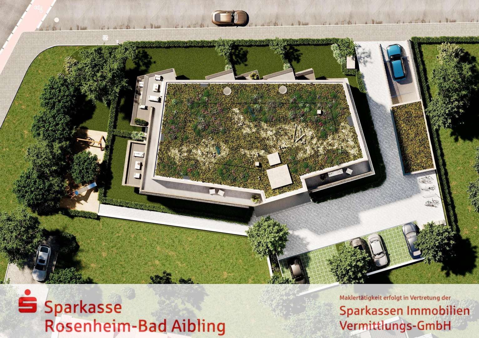 Luftbild - Etagenwohnung in 83022 Rosenheim mit 87m² kaufen