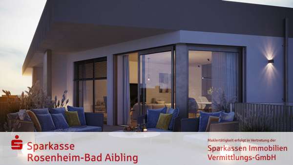 Dachterrasse - Penthouse-Wohnung in 83022 Rosenheim mit 124m² kaufen