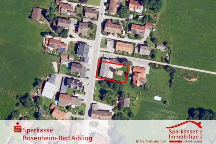 Luftbild (https://geoportal.bayern.de/bayernatlas/) - Grundstück in 83109 Großkarolinenfeld mit 1058m² kaufen