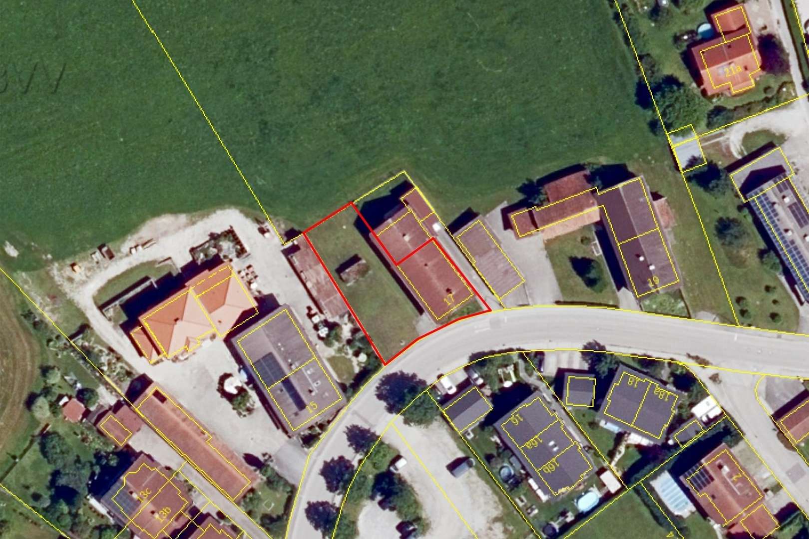 Ansicht (Bayerische Vermessungsverwaltung 2024, geoportal.bayern.de) - Grundstück in 83109 Großkarolinenfeld mit 469m² kaufen