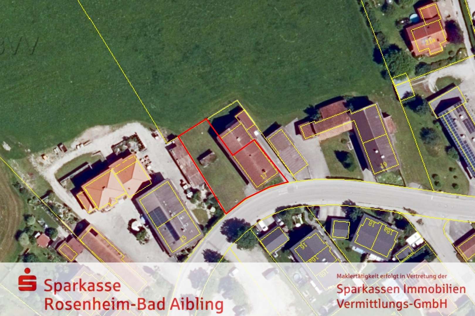 Ansicht (Bayerische Vermessungsverwaltung 2024, geoportal.bayern.de) - Grundstück in 83109 Großkarolinenfeld mit 469m² kaufen