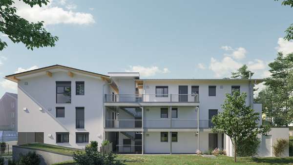 Ansicht Ost - Erdgeschosswohnung in 83043 Bad Aibling mit 84m² kaufen