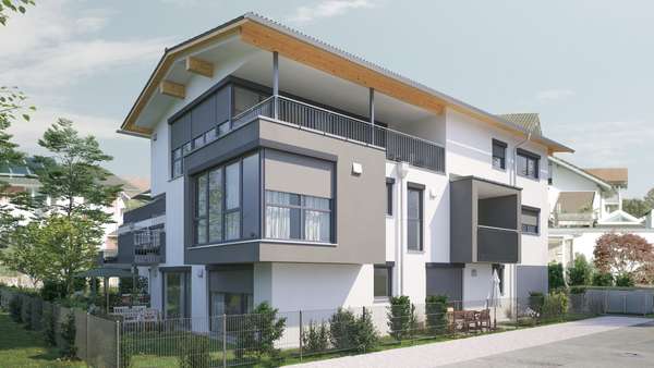 Ansicht Süd-West - Erdgeschosswohnung in 83043 Bad Aibling mit 84m² kaufen