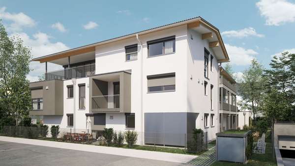 Ansicht Süd-Ost - Erdgeschosswohnung in 83043 Bad Aibling mit 86m² kaufen