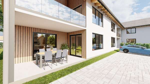 Außenansicht - Erdgeschosswohnung in 84140 Gangkofen mit 84m² kaufen