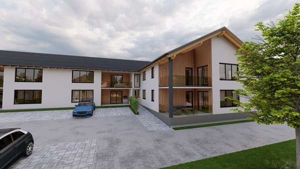 Außenansicht - Erdgeschosswohnung in 84140 Gangkofen mit 84m² kaufen