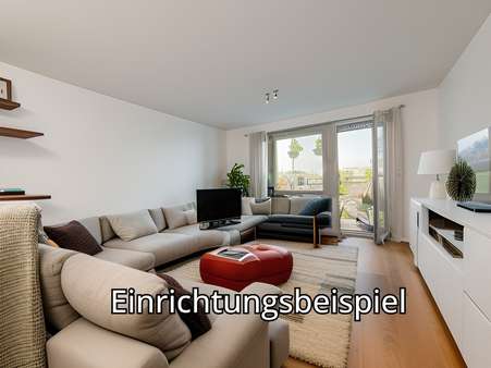 Wohnzimmer - Etagenwohnung in 84478 Waldkraiburg mit 60m² kaufen