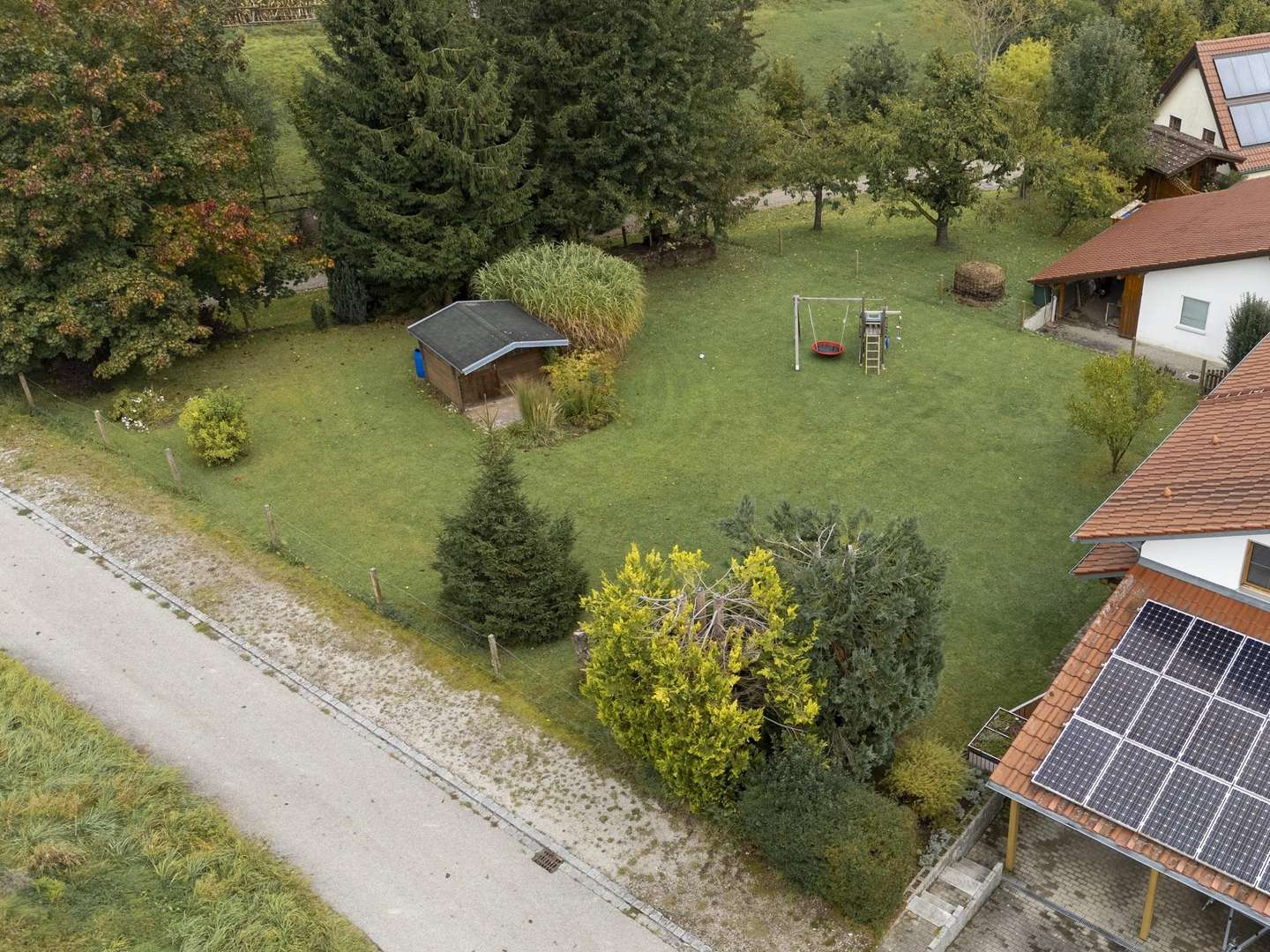 Luftaufnahme - Grundstück in 84431 Heldenstein mit 791m² kaufen