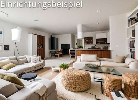 Renovierungsbeispiel: Wohnzimmer - Etagenwohnung in 84478 Waldkraiburg mit 61m² kaufen