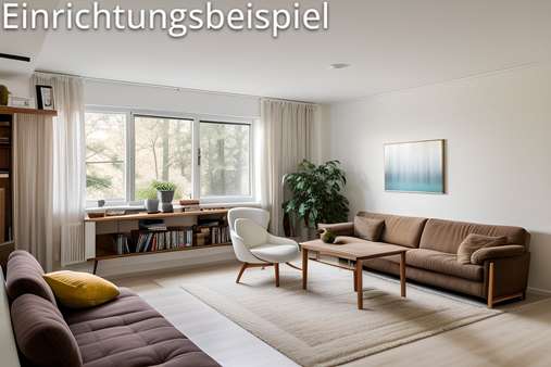 Einrichtungsbeispiel Wohnzimmer Kellergeschoss Einrichtungsbeispiel Wohnzimmer Kellergeschoss - Einfamilienhaus in 84543 Winhöring mit 180m² kaufen