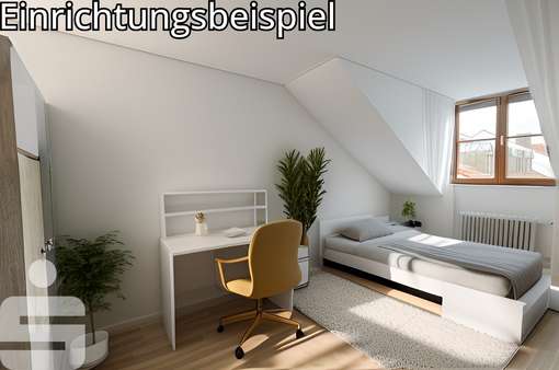 Schlafzimmer - Dachgeschosswohnung in 84524 Neuötting mit 72m² kaufen