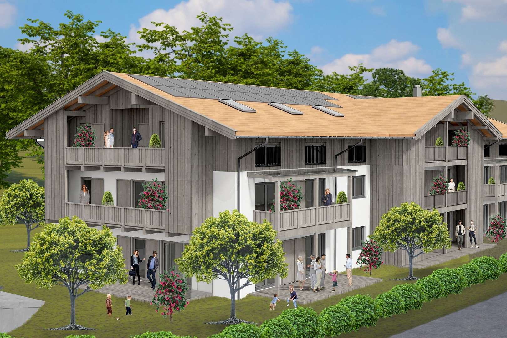 Außenvisualisierung - Mehrfamilienhaus in 83714 Miesbach mit 1188m² kaufen