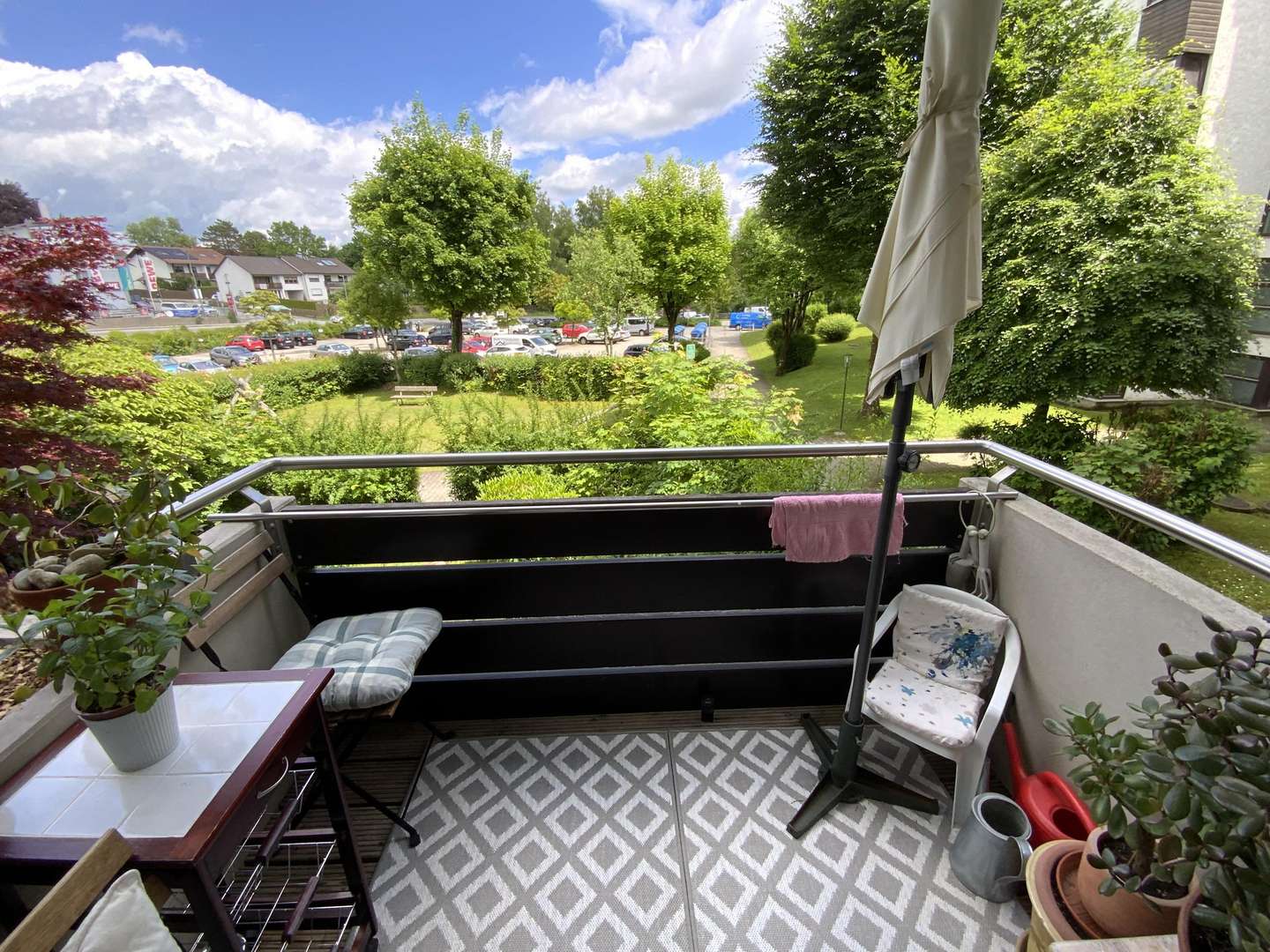 Ausblick Balkon - Etagenwohnung in 83512 Wasserburg mit 48m² kaufen