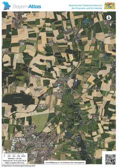 Luftbild groß - Grundstück in 85570 Ottenhofen mit 465m² kaufen