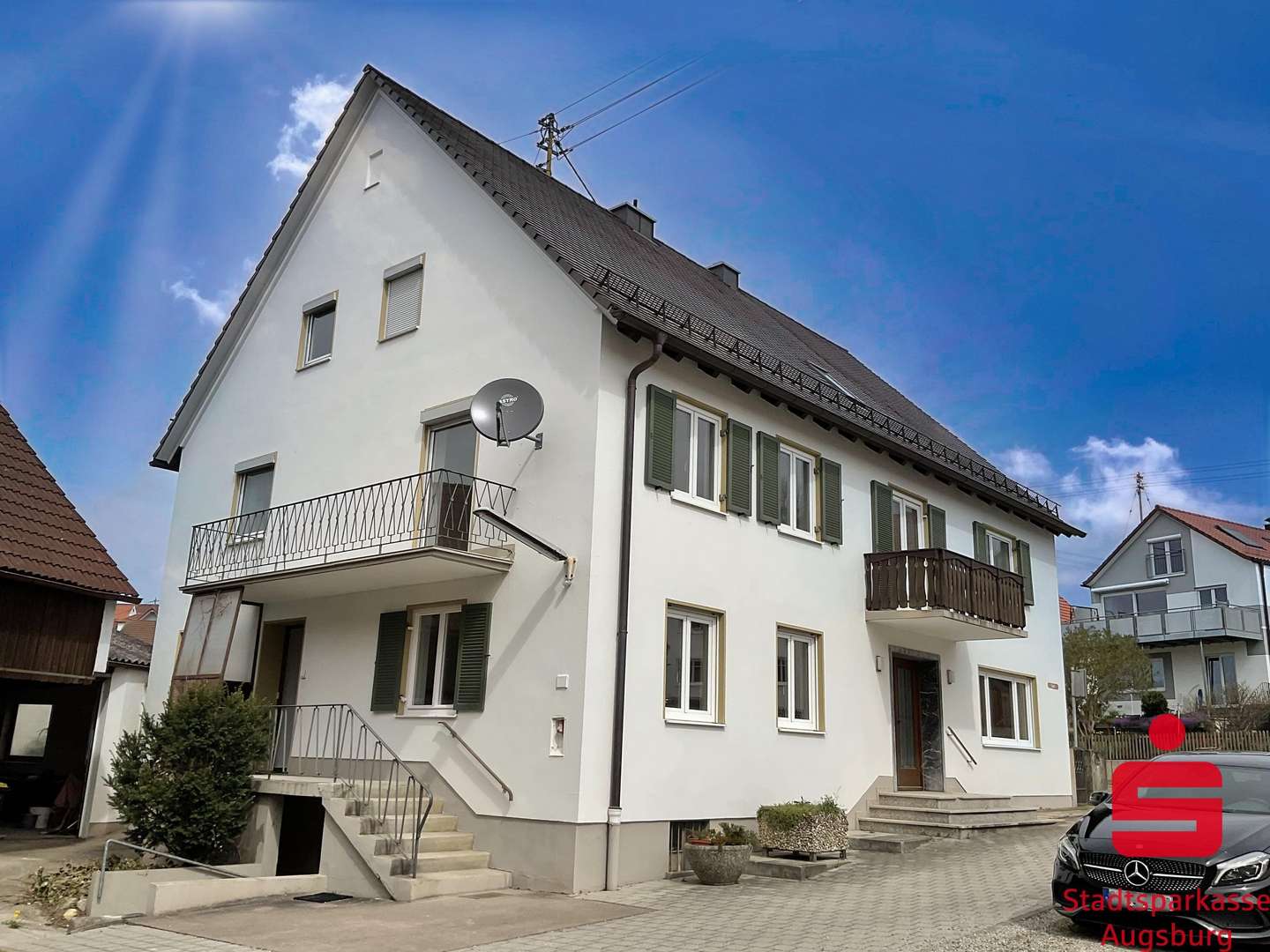 Außenansicht - Erdgeschosswohnung in 86316 Friedberg mit 114m² mieten