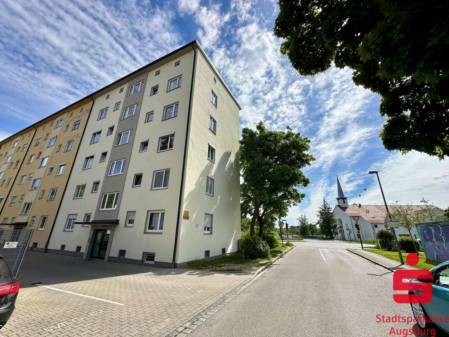 Aussenansicht - Etagenwohnung in 86159 Augsburg mit 48m² kaufen
