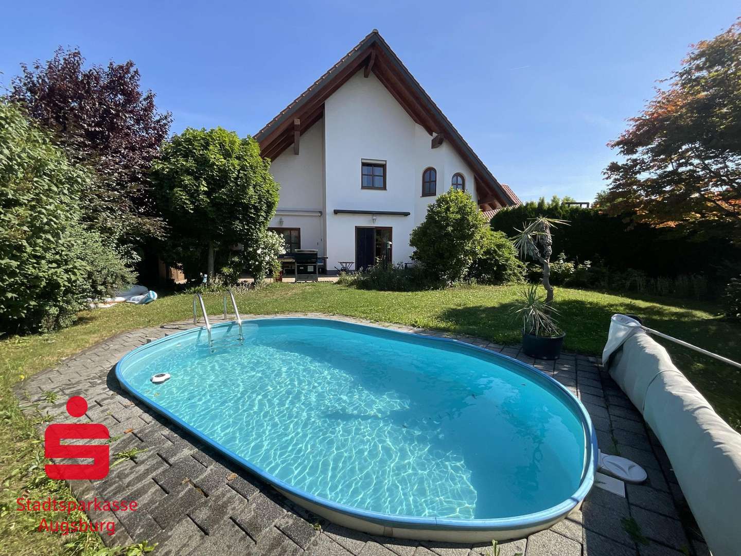 uneinsehbarer Garten mit Pool uneinsehbarer Garten mit Pool - Einfamilienhaus in 86573 Obergriesbach mit 180m² kaufen