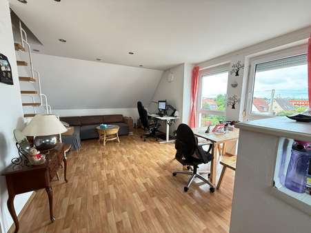 Wohnzimmer Wohnzimmer - Maisonette-Wohnung in 86438 Kissing mit 57m² kaufen