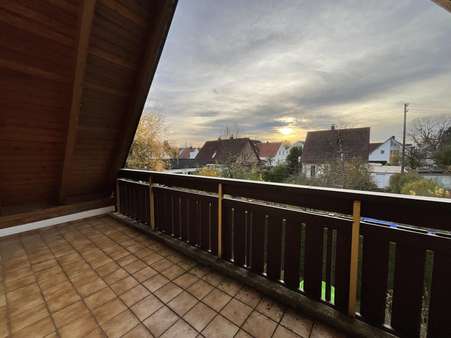 Balkon nach Westen - Einfamilienhaus in 86343 Königsbrunn mit 177m² kaufen