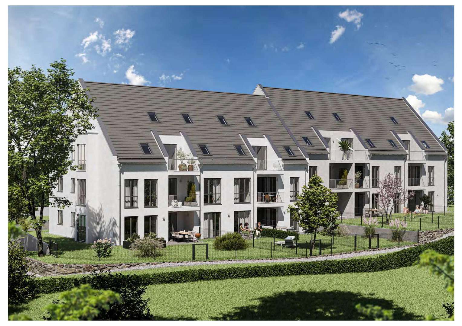 Außenansicht - Erdgeschosswohnung in 86199 Augsburg mit 76m² kaufen