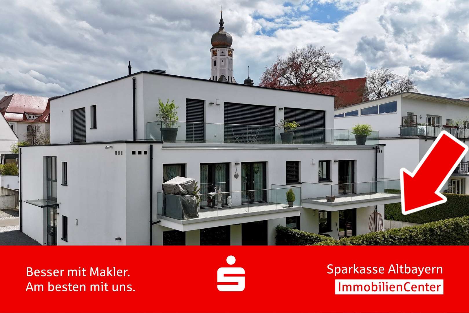 Außenansicht - Erdgeschosswohnung in 86551 Aichach mit 92m² kaufen