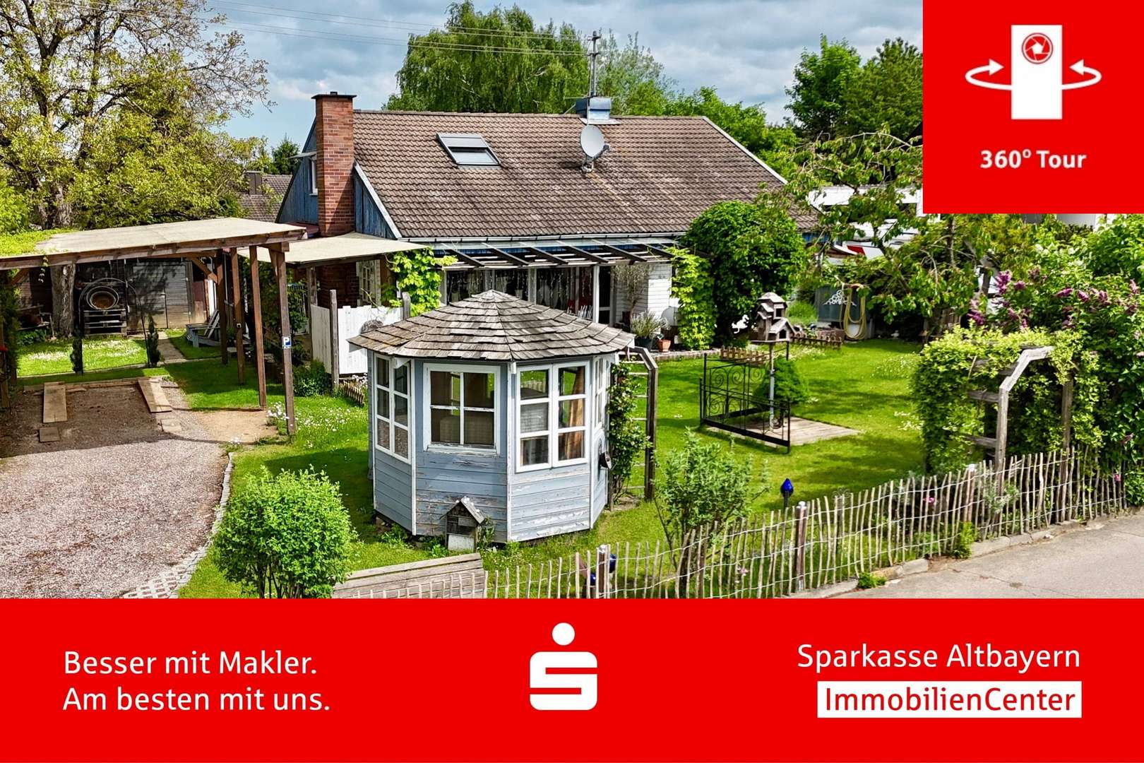 Außenansicht Außenansicht - Einfamilienhaus in 86551 Aichach mit 156m² kaufen