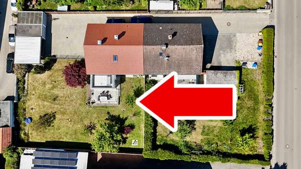 Außenansicht Außenansicht - Doppelhaushälfte in 86551 Aichach mit 174m² kaufen