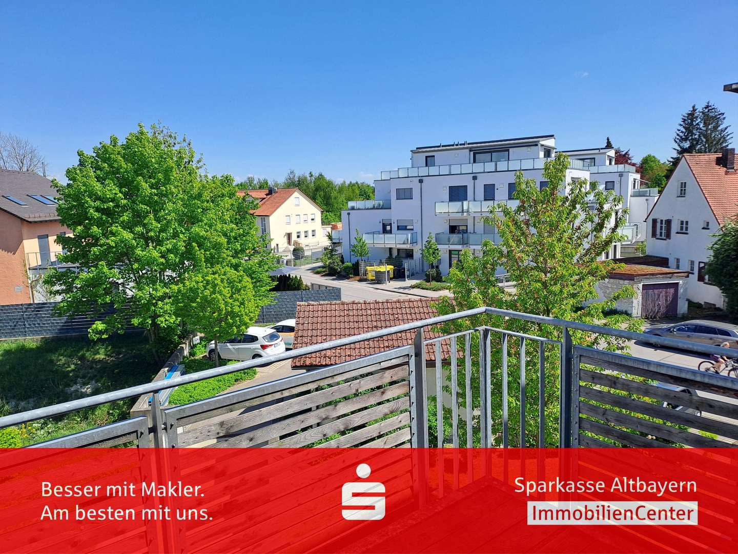 Balkon und Aussicht - Etagenwohnung in 86529 Schrobenhausen mit 60m² kaufen