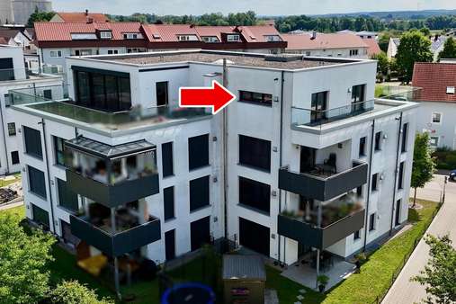 Ansicht Süd-West Ansicht Süd-West - Penthouse-Wohnung in 86529 Schrobenhausen mit 57m² kaufen