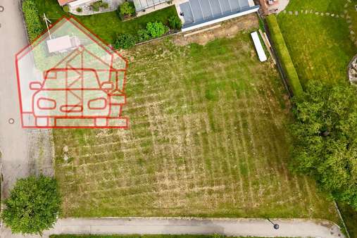 Ansicht des Grundstücks von oben - Grundstück in 86529 Schrobenhausen mit 813m² kaufen