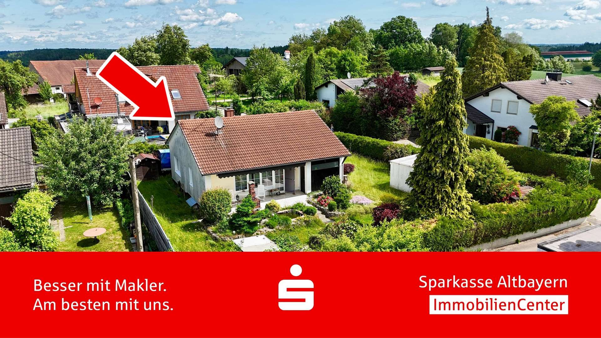 Außenansicht Außenansicht - Einfamilienhaus in 86551 Aichach mit 72m² kaufen